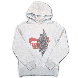 Nike Air Jordan Boys S Gray Hoodie Pull over Sweater Sweatshirt